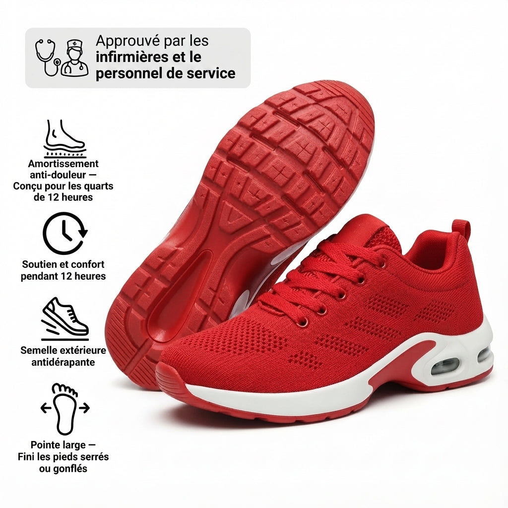 Orthora™ Pro — Chaussures Originales Confort 12 Heures | Soulagement des Douleurs aux Pieds, Genoux & Dos