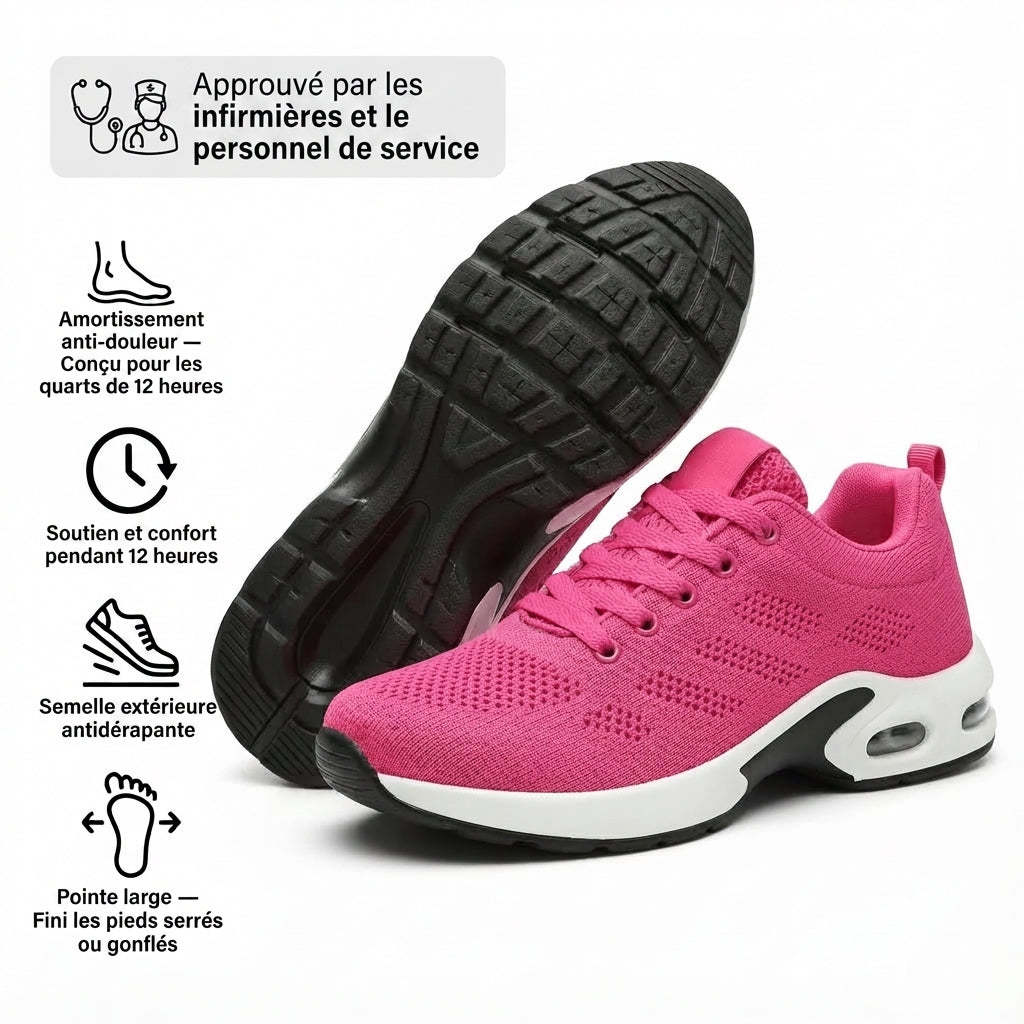 Orthora™ Pro — Chaussures Originales Confort 12 Heures | Soulagement des Douleurs aux Pieds, Genoux & Dos
