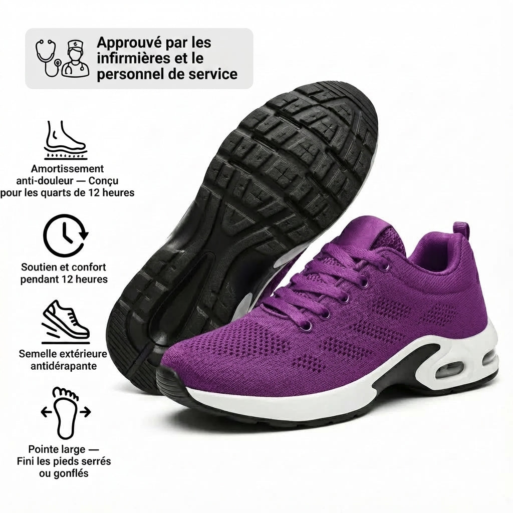 Orthora™ Pro — Chaussures Originales Confort 12 Heures | Soulagement des Douleurs aux Pieds, Genoux & Dos