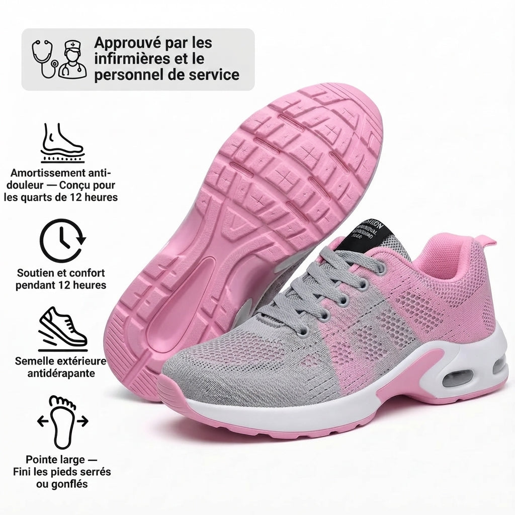 Orthora™ Pro — Chaussures Originales Confort 12 Heures | Soulagement des Douleurs aux Pieds, Genoux & Dos