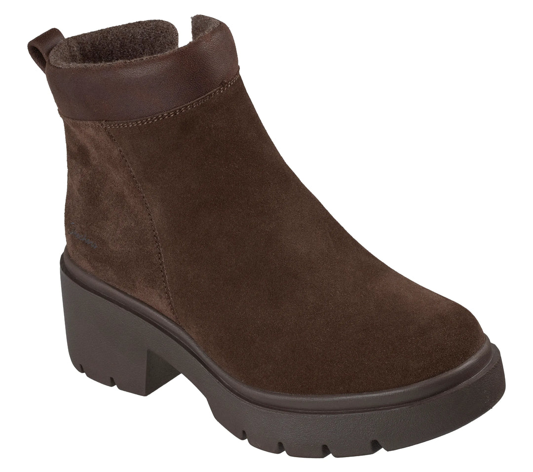 Skechers® Chunky Suede Comfort Ankle Boots