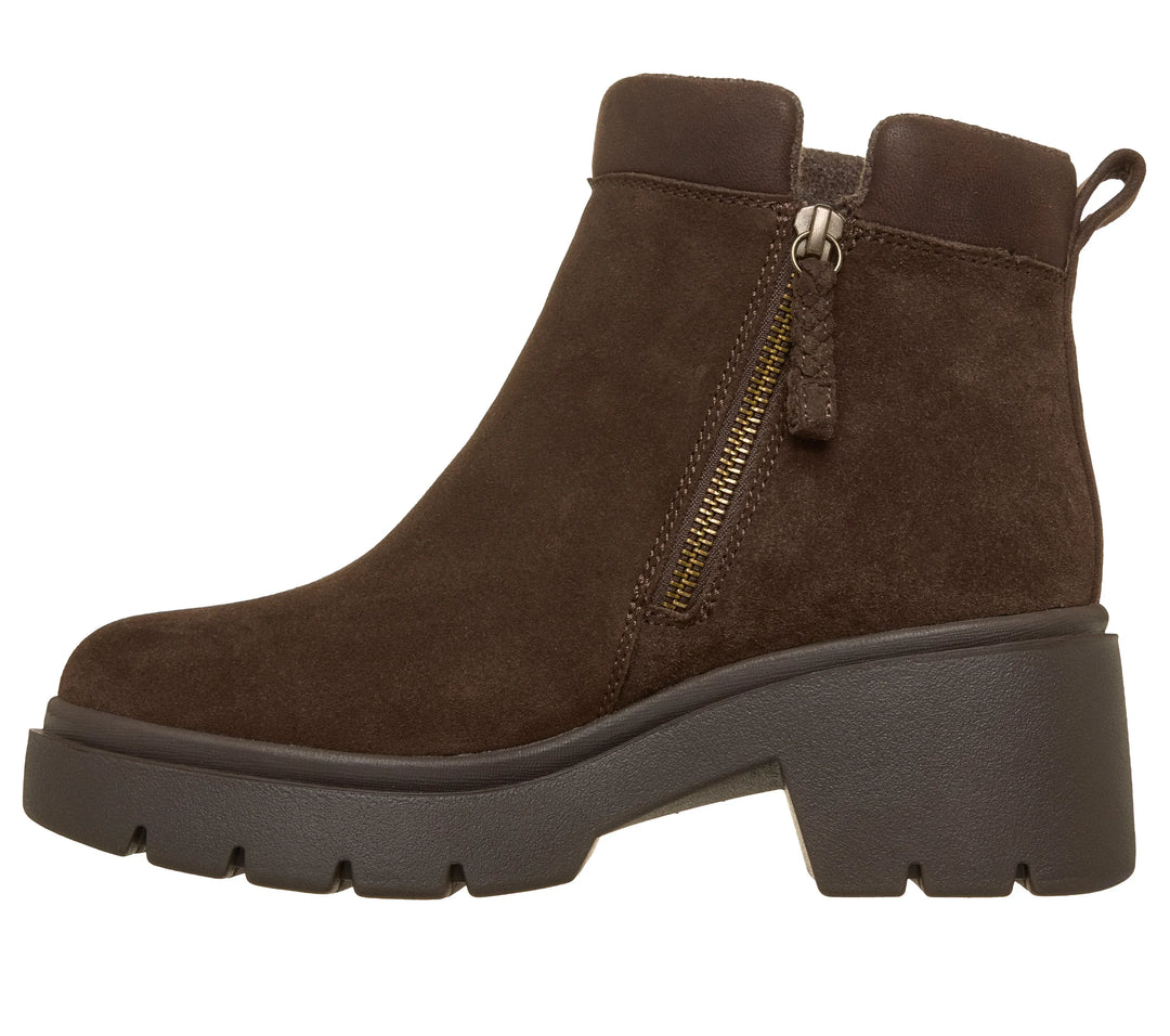 Skechers® Chunky Suede Comfort Ankle Boots