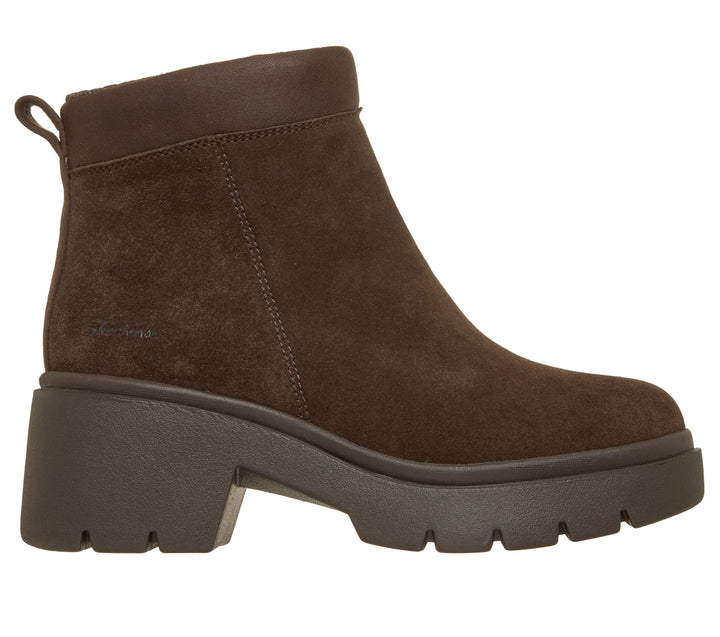 Skechers® Chunky Suede Comfort Ankle Boots