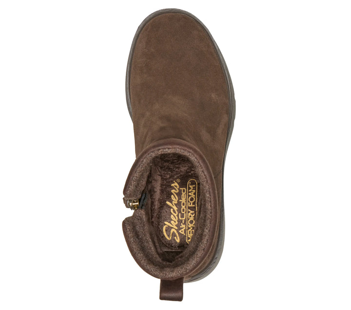 Skechers® Chunky Suede Comfort Ankle Boots