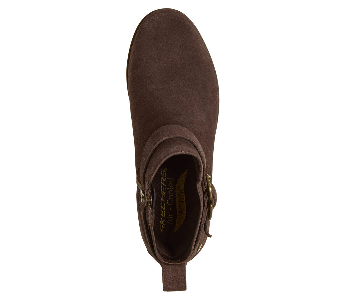 Skechers® Buckle Comfort Suede Ankle Boots 2026