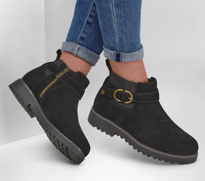 Skechers® Buckle Comfort Suede Ankle Boots 2026